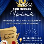 uma grande celebração em homenagem a Umbanda e ao relançamento da Carta Magna